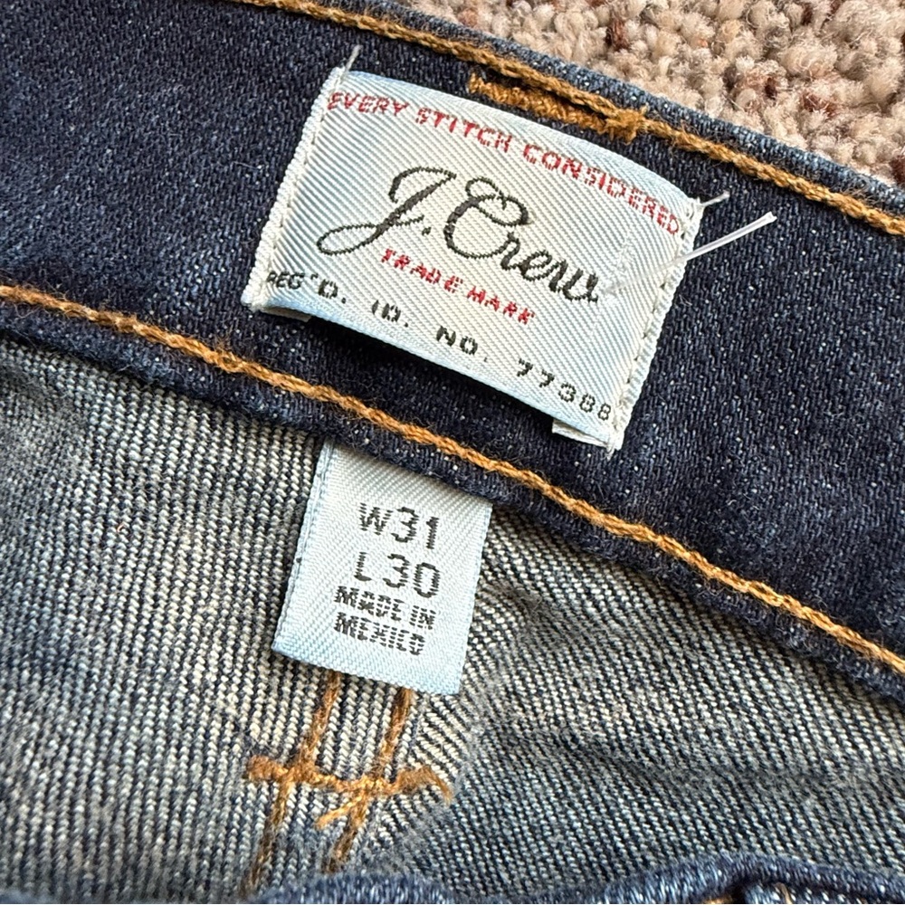 J. Crew Men's Dark and Light Blue Straight Jeans Trio 31x30 - Picture 5 of 12